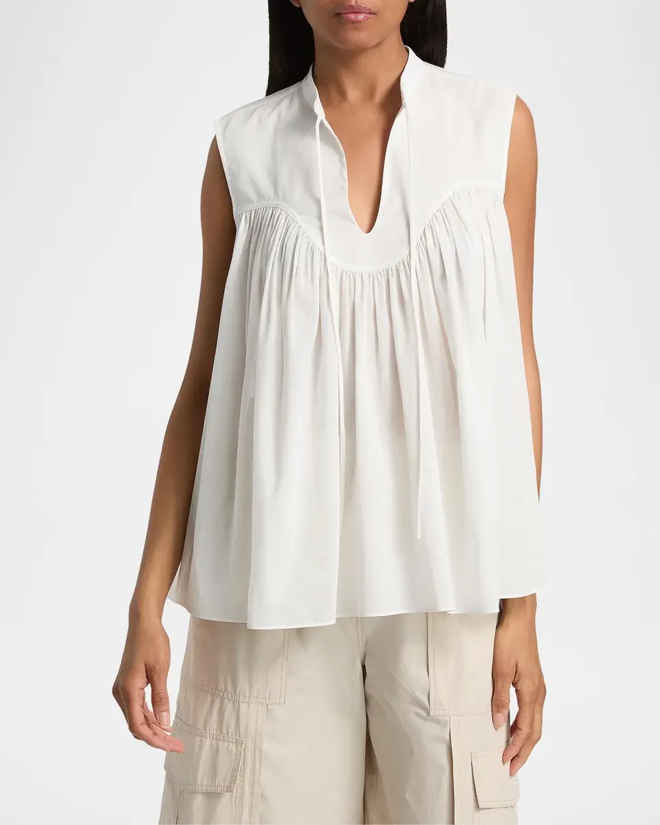Derek Lam 10 Crosby Chase Yoked Top | Thumbnail 4 Derek Lam 10 Crosby Chase Yoked Top | Thumbnail 4