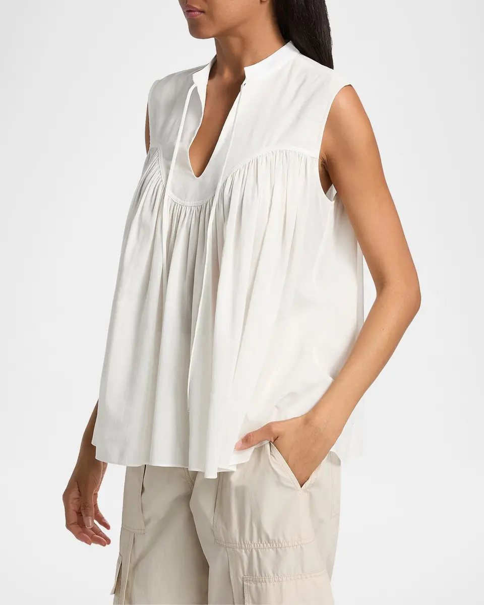 Derek Lam 10 Crosby Chase Yoked Top | Thumbnail 7 Derek Lam 10 Crosby Chase Yoked Top | Thumbnail 7