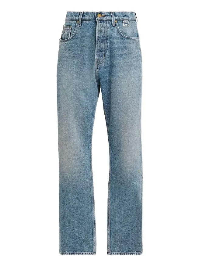 Rhude Men's Pintuck 90s Traxedo Baggy Jeans