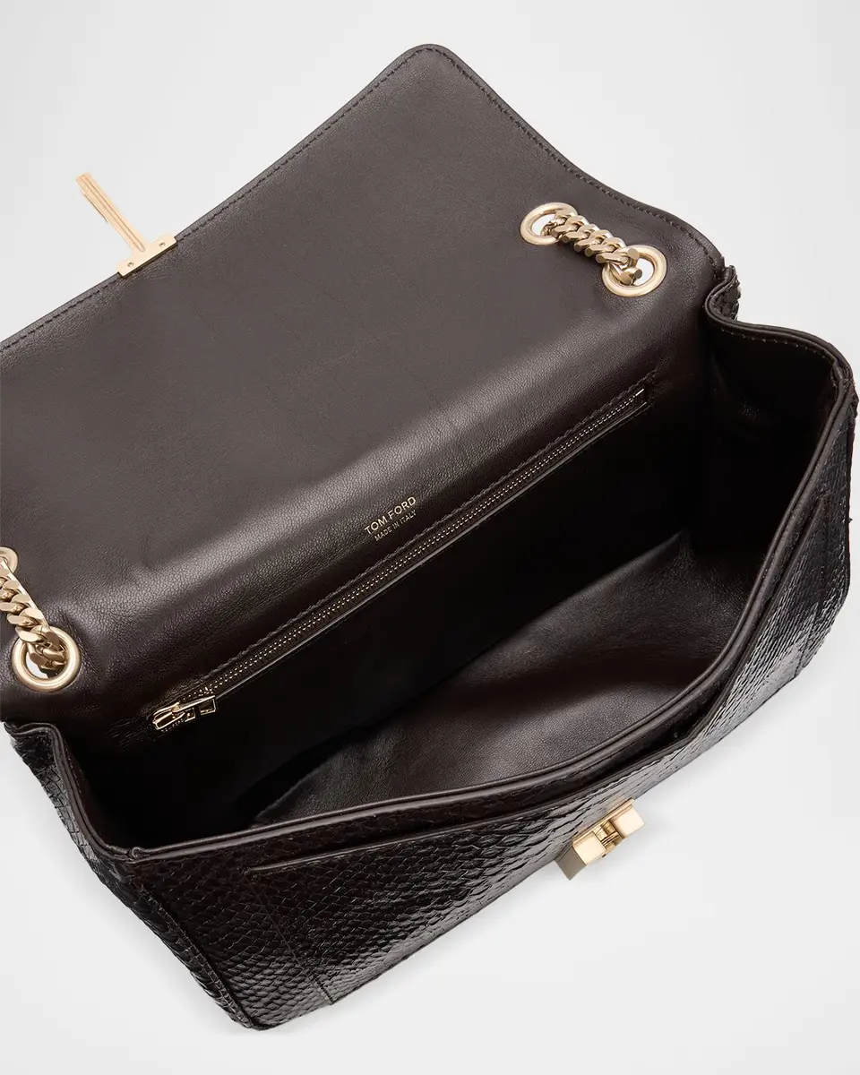 Tom Ford Mia Python-Printed Leather Chain Shoulder Bag | Thumbnail 4 Tom Ford Mia Python-Printed Leather Chain Shoulder Bag | Thumbnail 4