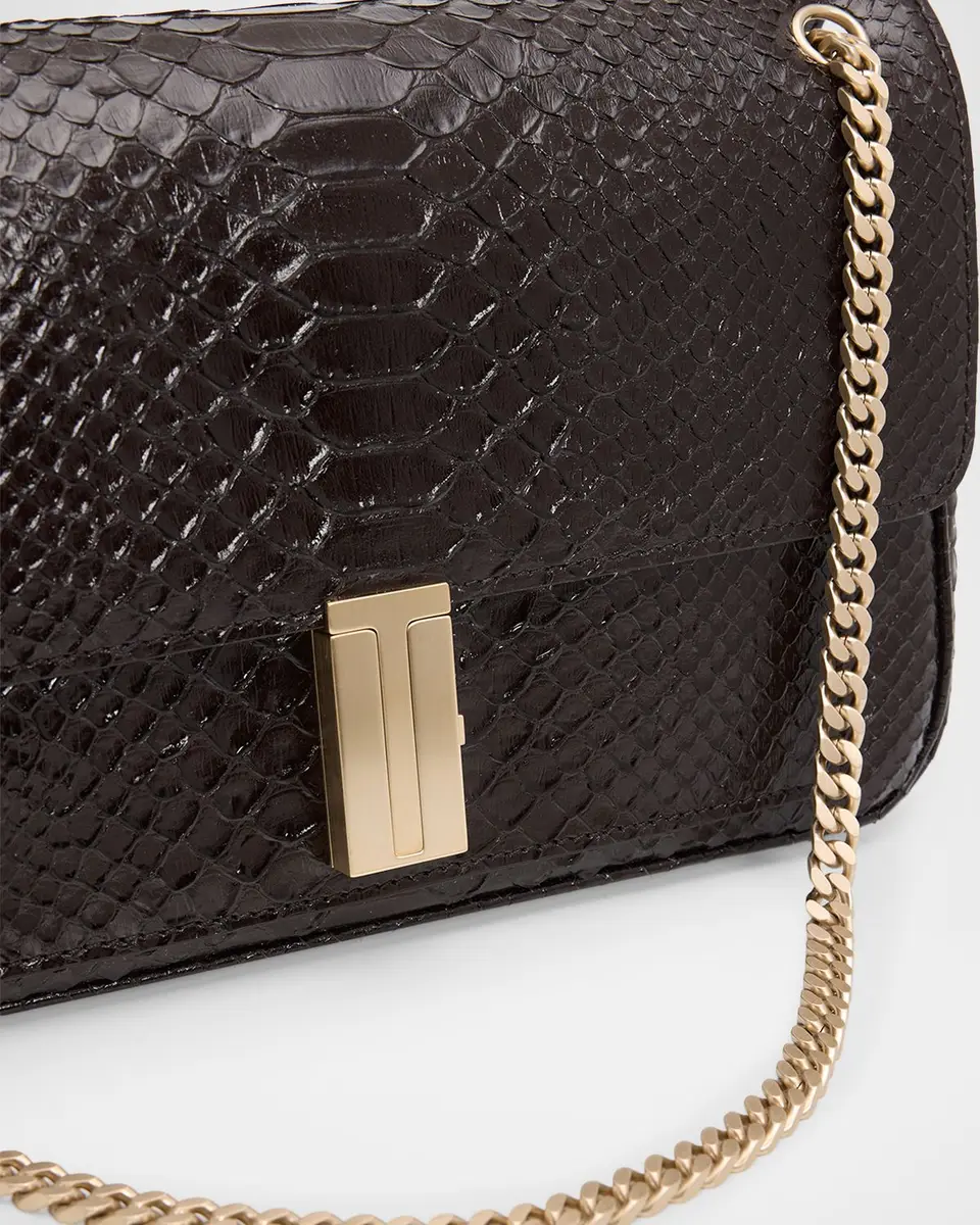 Tom Ford Mia Python-Printed Leather Chain Shoulder Bag | Thumbnail 6 Tom Ford Mia Python-Printed Leather Chain Shoulder Bag | Thumbnail 6