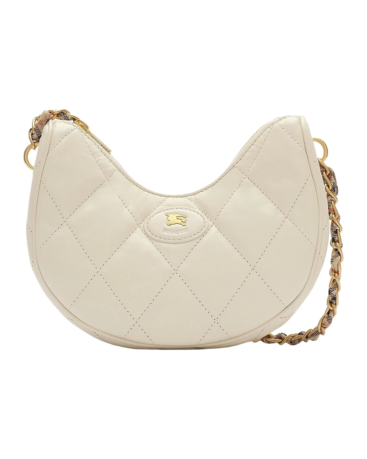 Horseshoe Chain Quilted Leather Shoulder Bag