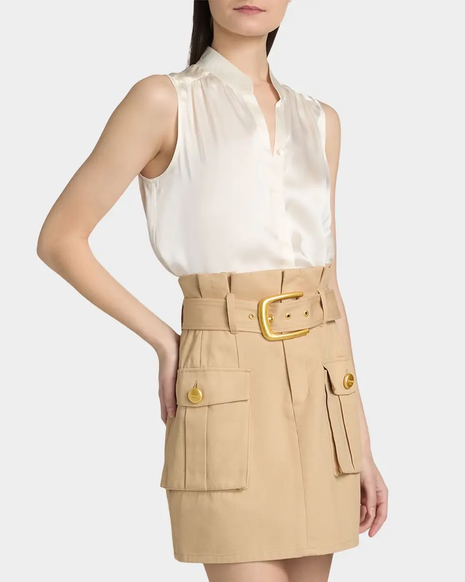 L'Agence Phoebe Silk Sleeveless Blouse | Thumbnail 4 L'Agence Phoebe Silk Sleeveless Blouse | Thumbnail 4