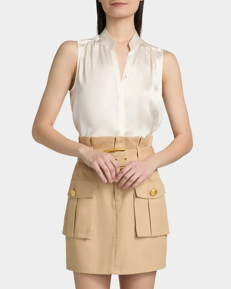 L'Agence Phoebe Silk Sleeveless Blouse | Thumbnail 7 L'Agence Phoebe Silk Sleeveless Blouse | Thumbnail 7