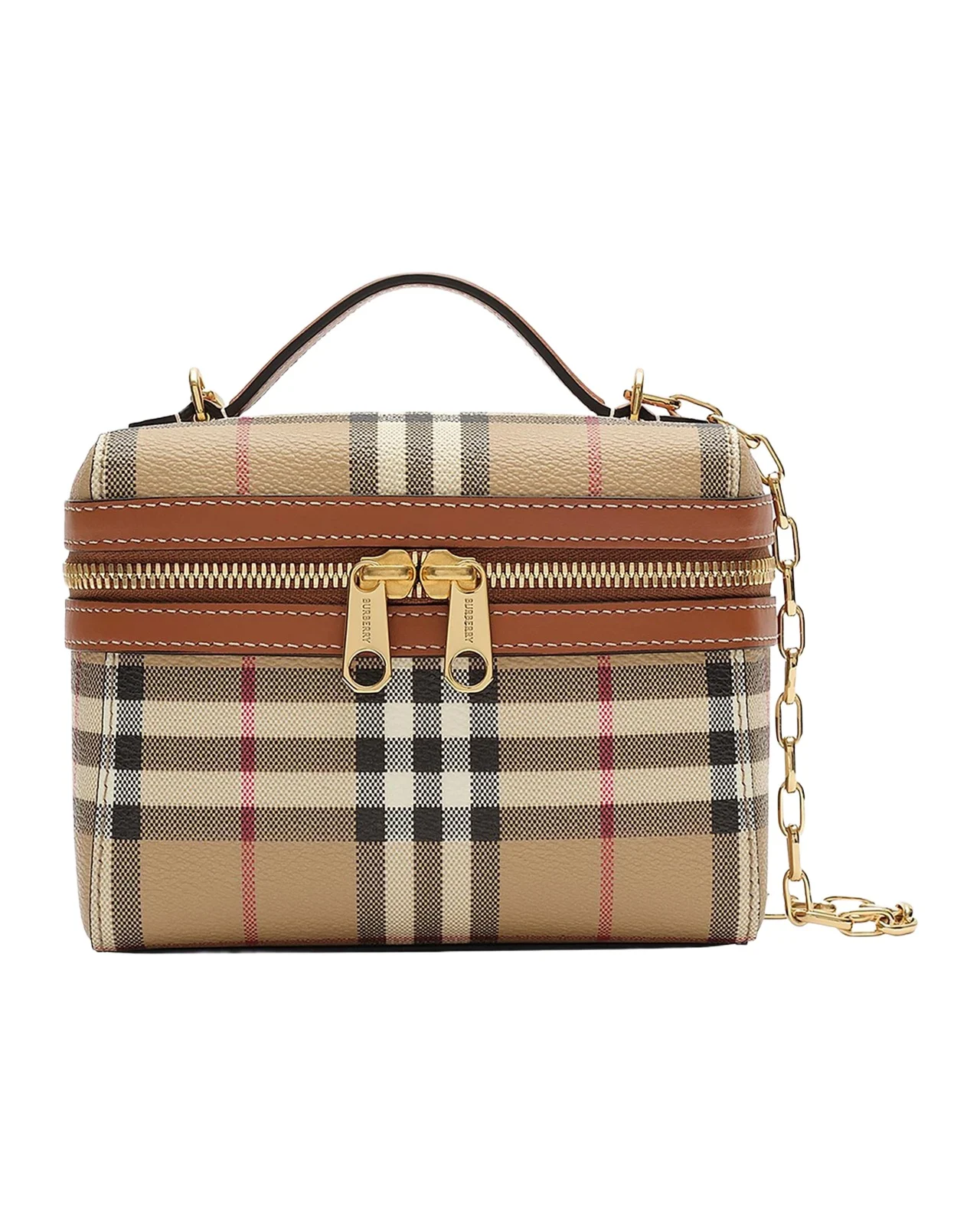 Mini Check Vanity Bag