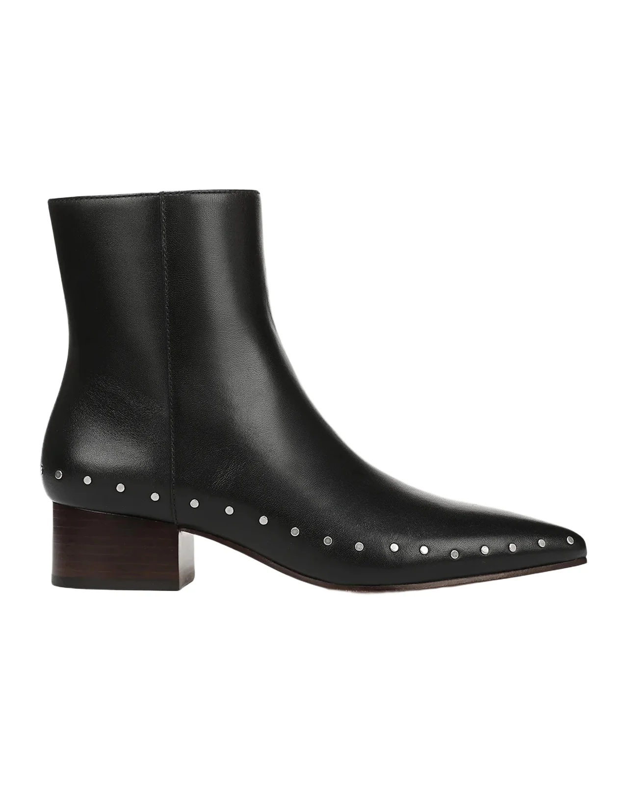 August Studded Leather Ankle Boots