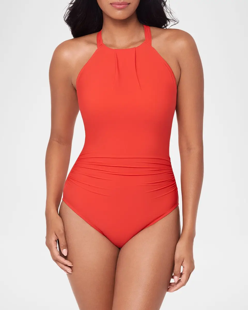 Magicsuit Solids Amelia Halterneck One-Piece Swimsuit | Thumbnail 2 Magicsuit Solids Amelia Halterneck One-Piece Swimsuit | Thumbnail 2