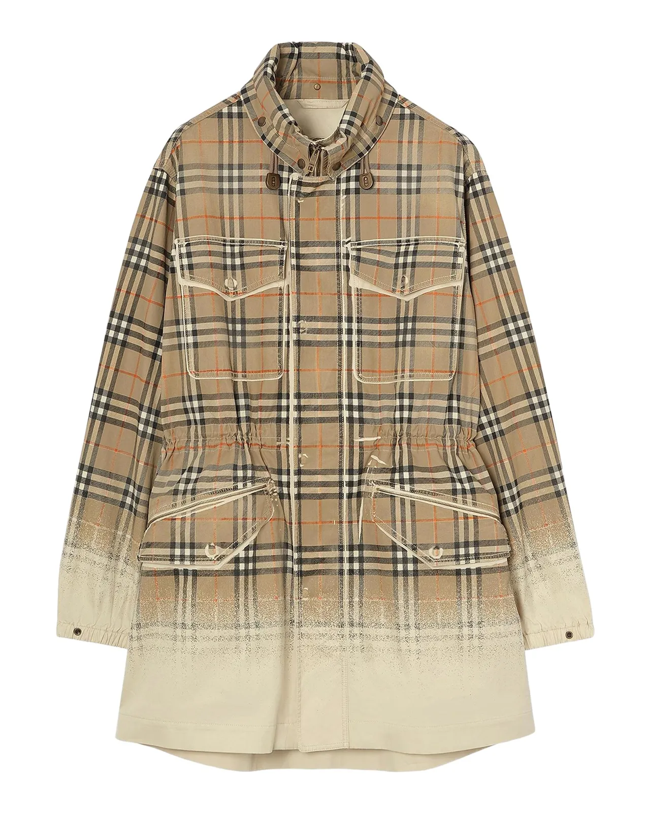 Burberry Men's Lancaster Check Tropical Gabardine Parka