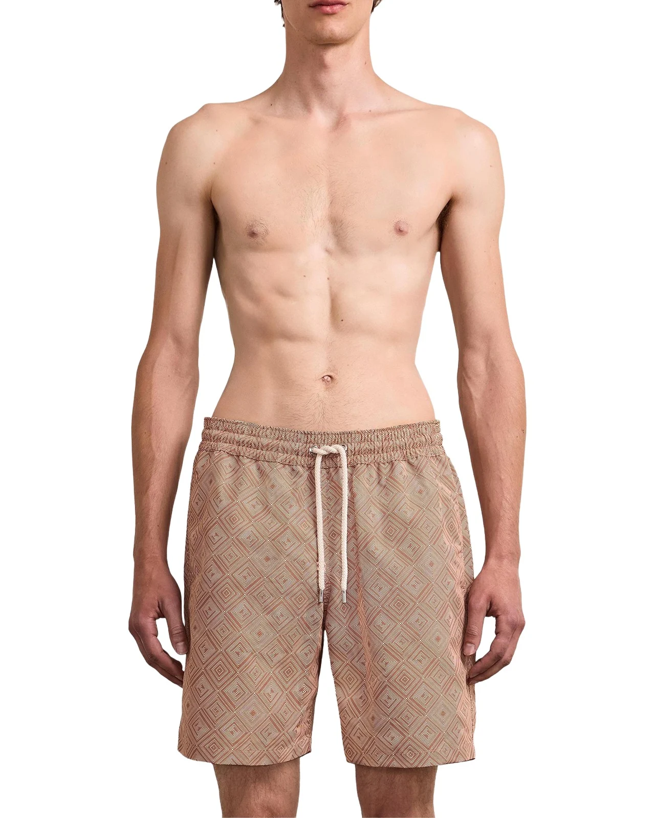 Frescobol Carioca Men's Santos Madeira-Printed Swim Shorts
