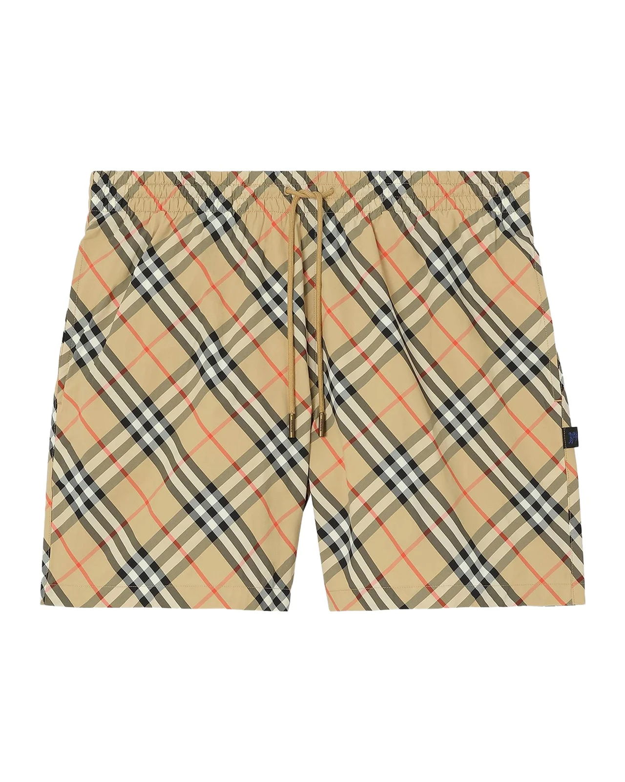 Burberry Men's Check Woven Drawstring Swim Shorts
