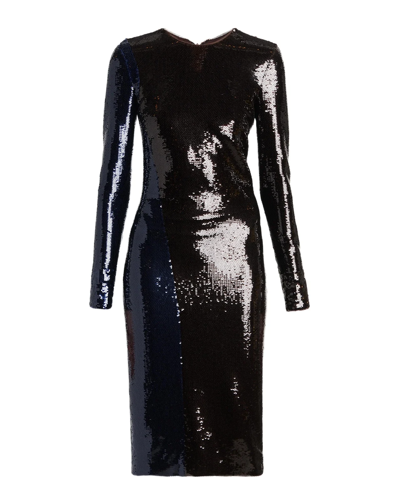 Sequined Long-Sleeve Midi Dress Sequined Long-Sleeve Midi Dress