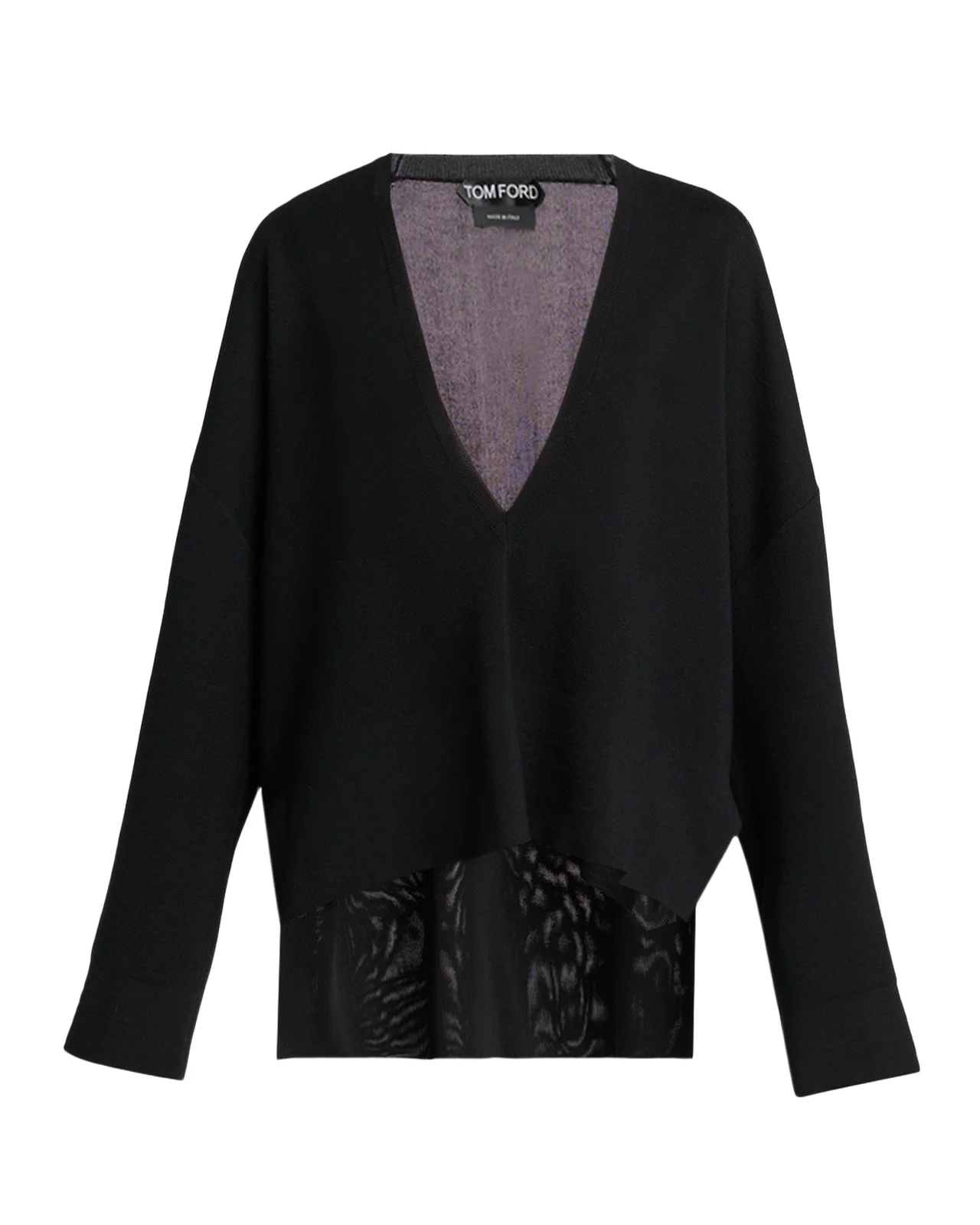 Fine Merino and Viscose V-Neck Sweater Fine Merino and Viscose V-Neck Sweater