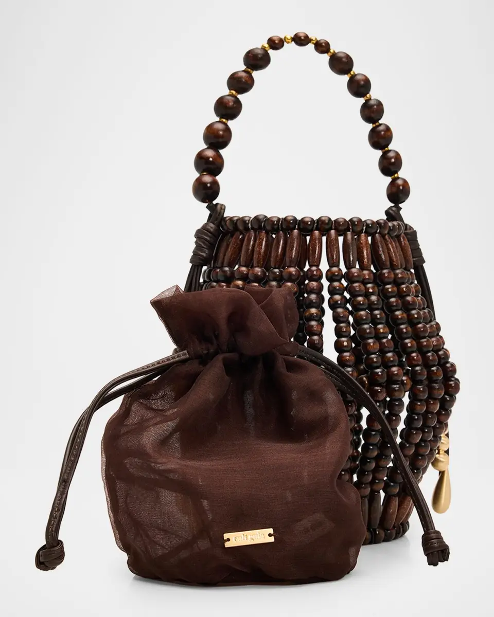 Cult Gaia Mercier Beaded Leather Top-Handle Bag | Thumbnail 6 Cult Gaia Mercier Beaded Leather Top-Handle Bag | Thumbnail 6