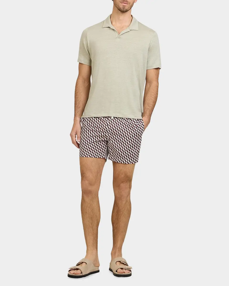 Onia Men's Charles Geometric 5 '' Swim Trunks | Thumbnail 2 Onia Men's Charles Geometric 5 '' Swim Trunks | Thumbnail 2