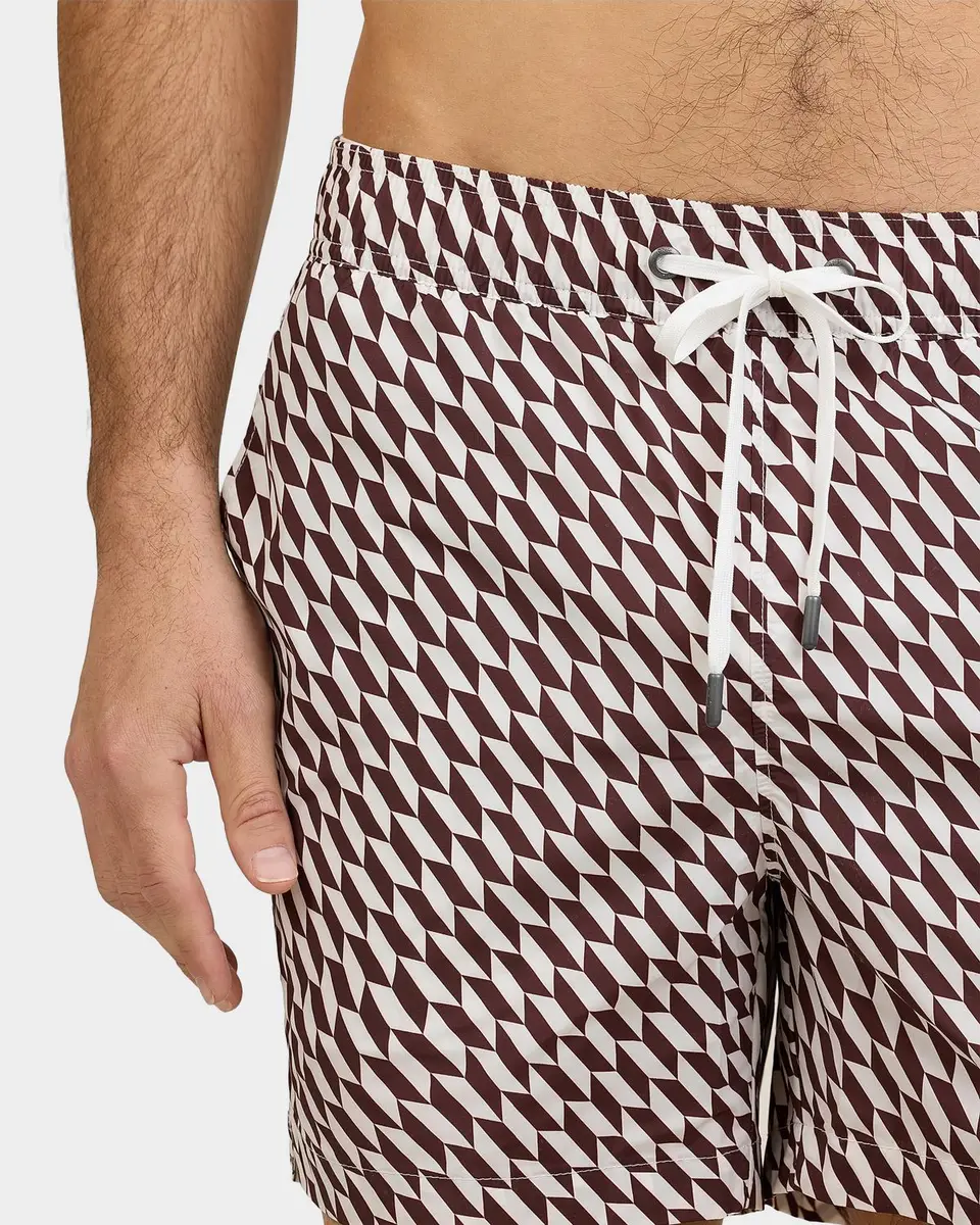 Onia Men's Charles Geometric 5 '' Swim Trunks | Thumbnail 4 Onia Men's Charles Geometric 5 '' Swim Trunks | Thumbnail 4