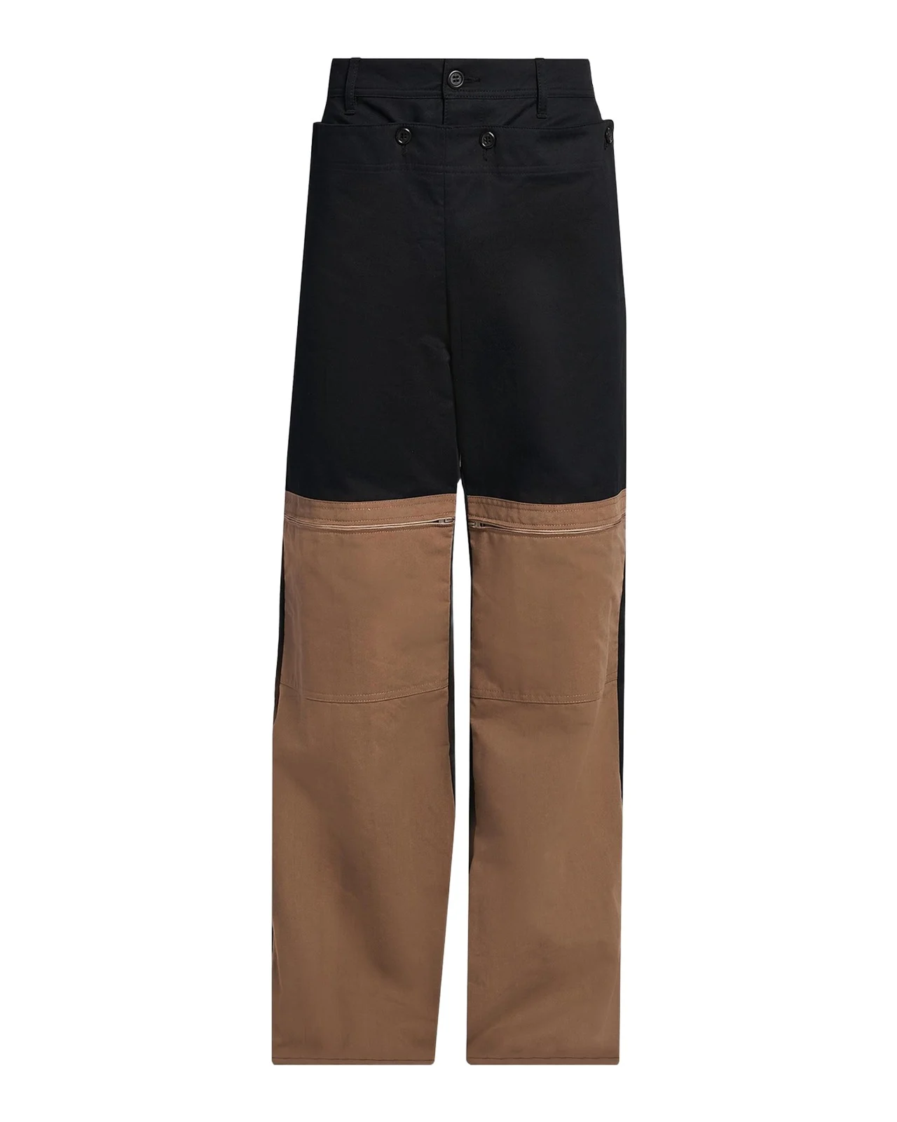 Marni Men's Contrast Trim Technical Gabardine Cargo Pants