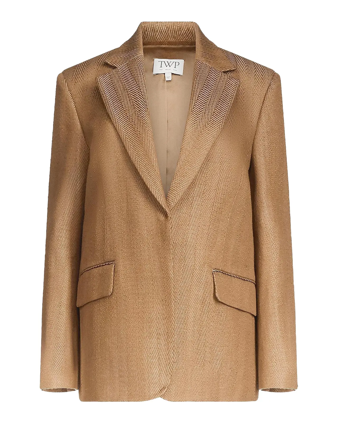 Jillian Herringbone Linen-Blend Blazer Jillian Herringbone Linen-Blend Blazer