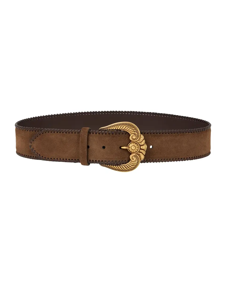 Etro Suede Belt with Paisley Buckle | Thumbnail 3 Etro Suede Belt with Paisley Buckle | Thumbnail 3