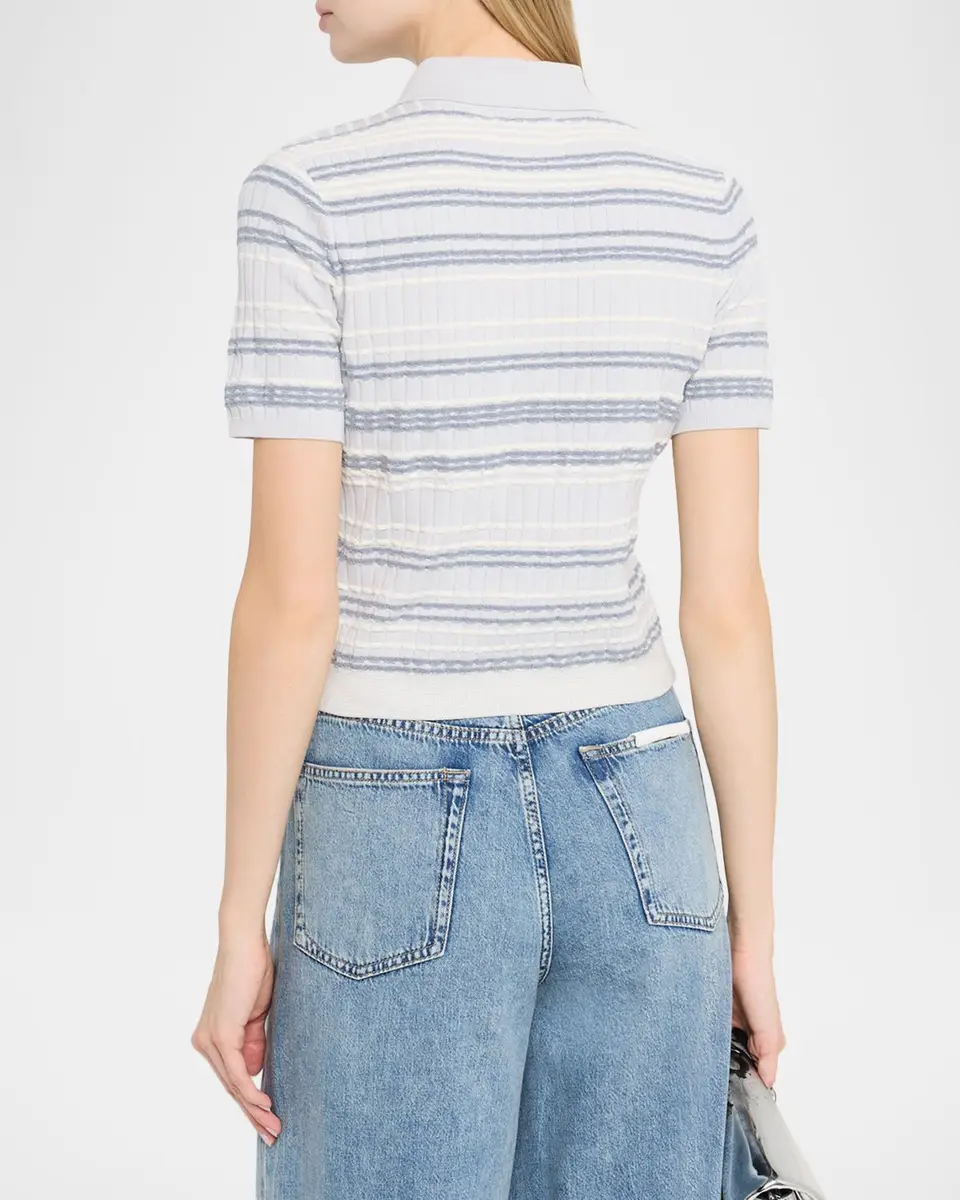 rag & bone Karina Stripe Short-Sleeve Top | Thumbnail 3