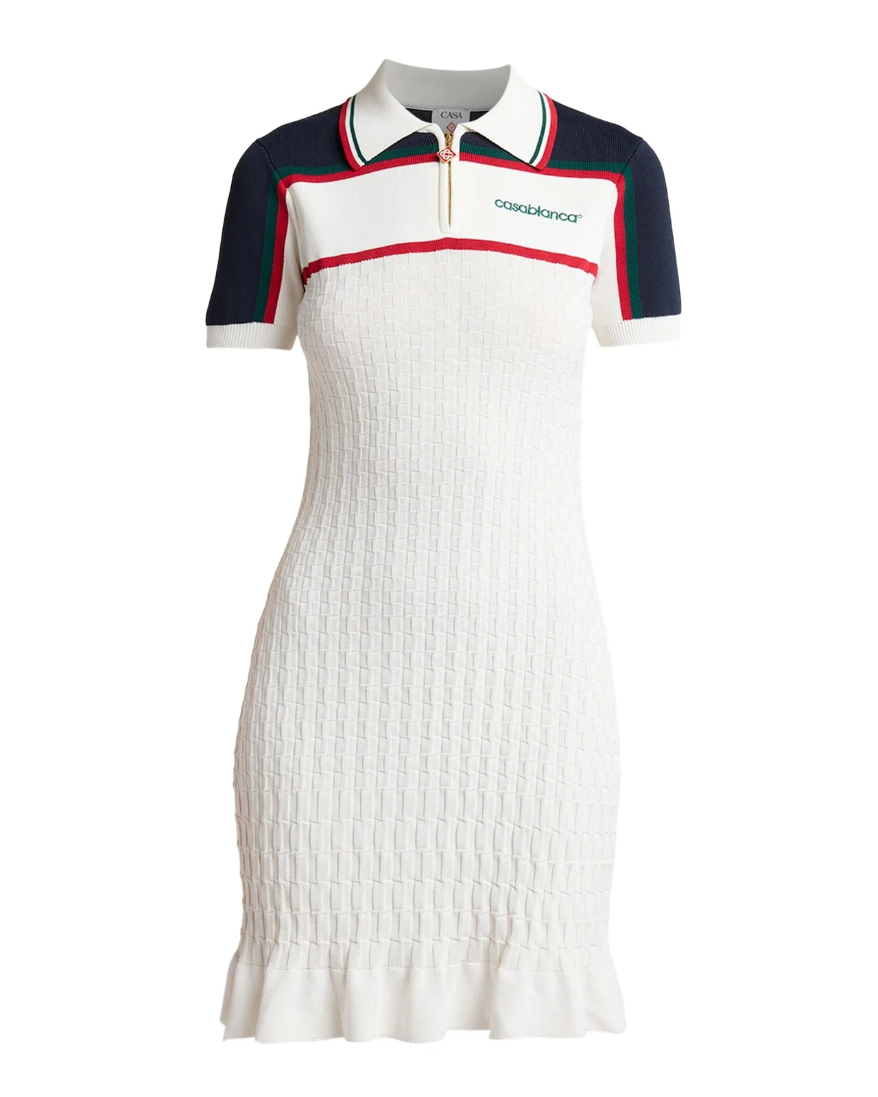 Knit Tennis Polo Mini Dress Knit Tennis Polo Mini Dress