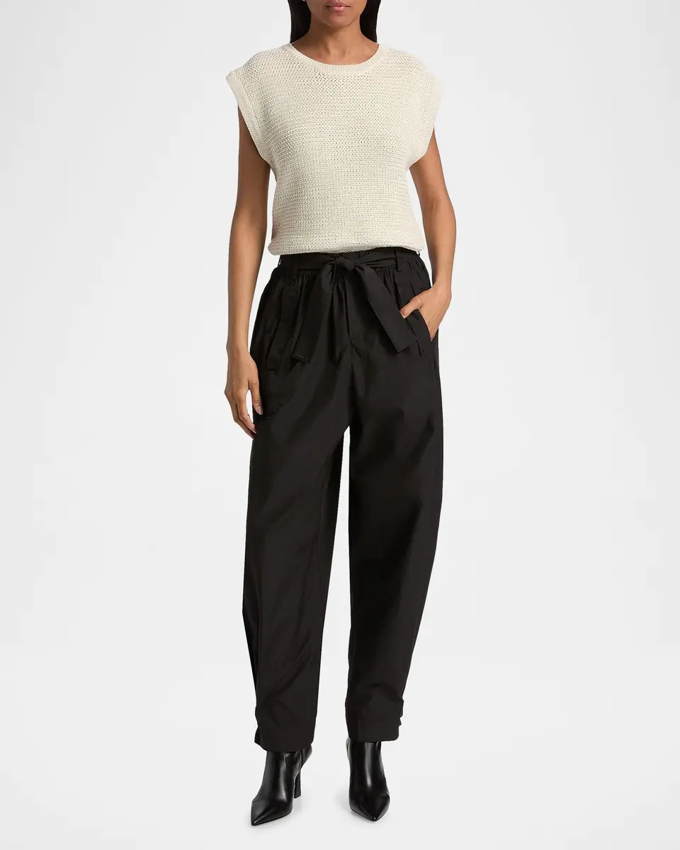 DEREK LAM 10 CROSBY Vivienne Knit Cotton Sleeveless Top | Thumbnail 2