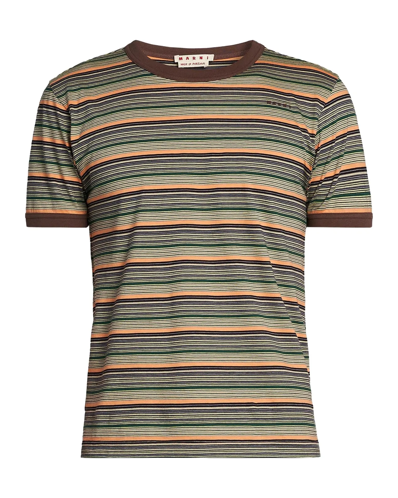 Men's Striped Cotton Crewneck T-Shirt Men's Striped Cotton Crewneck T-Shirt