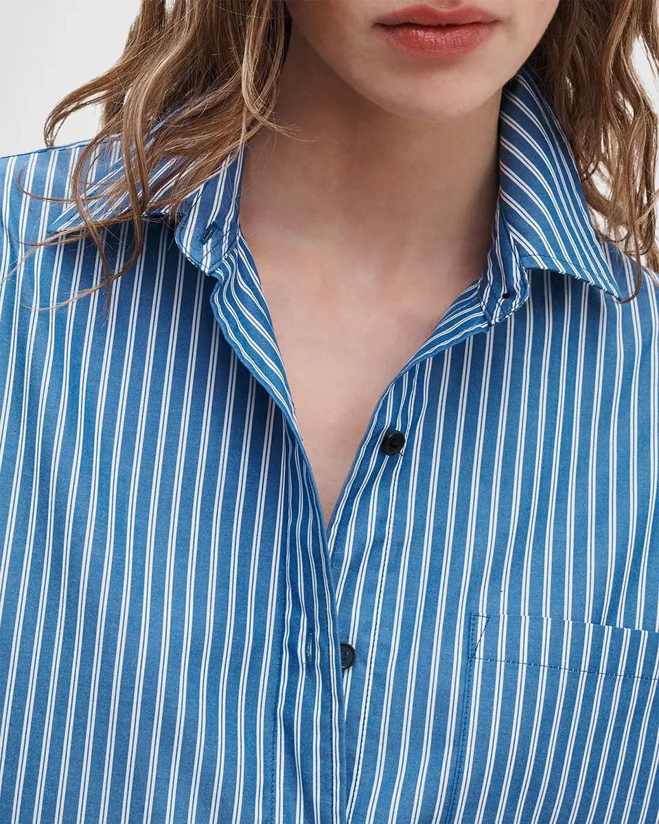 rag & bone Connie Short-Sleeve Striped Poplin Shirt | Thumbnail 5 rag & bone Connie Short-Sleeve Striped Poplin Shirt | Thumbnail 5