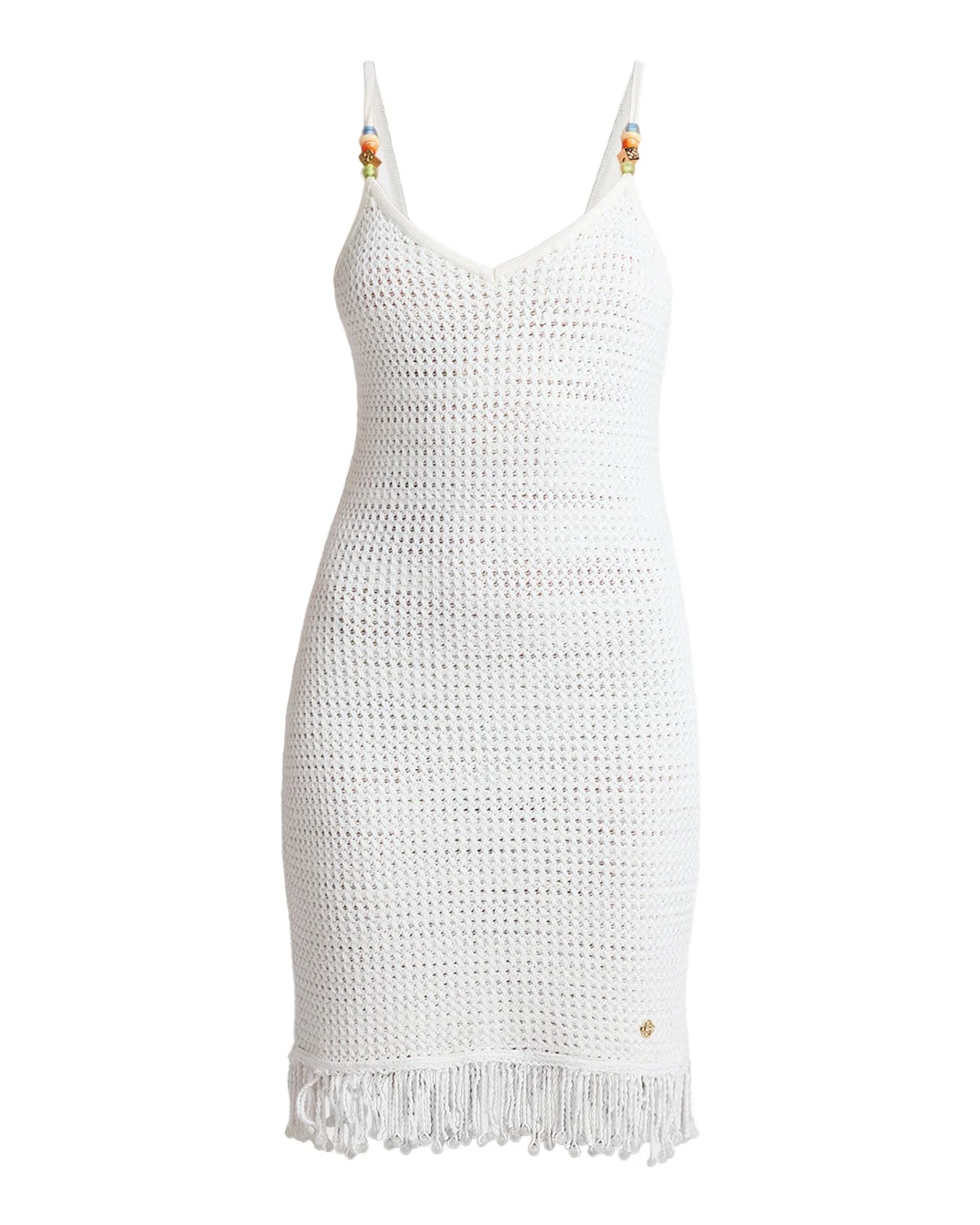 Crochet Fringe Mini Dress