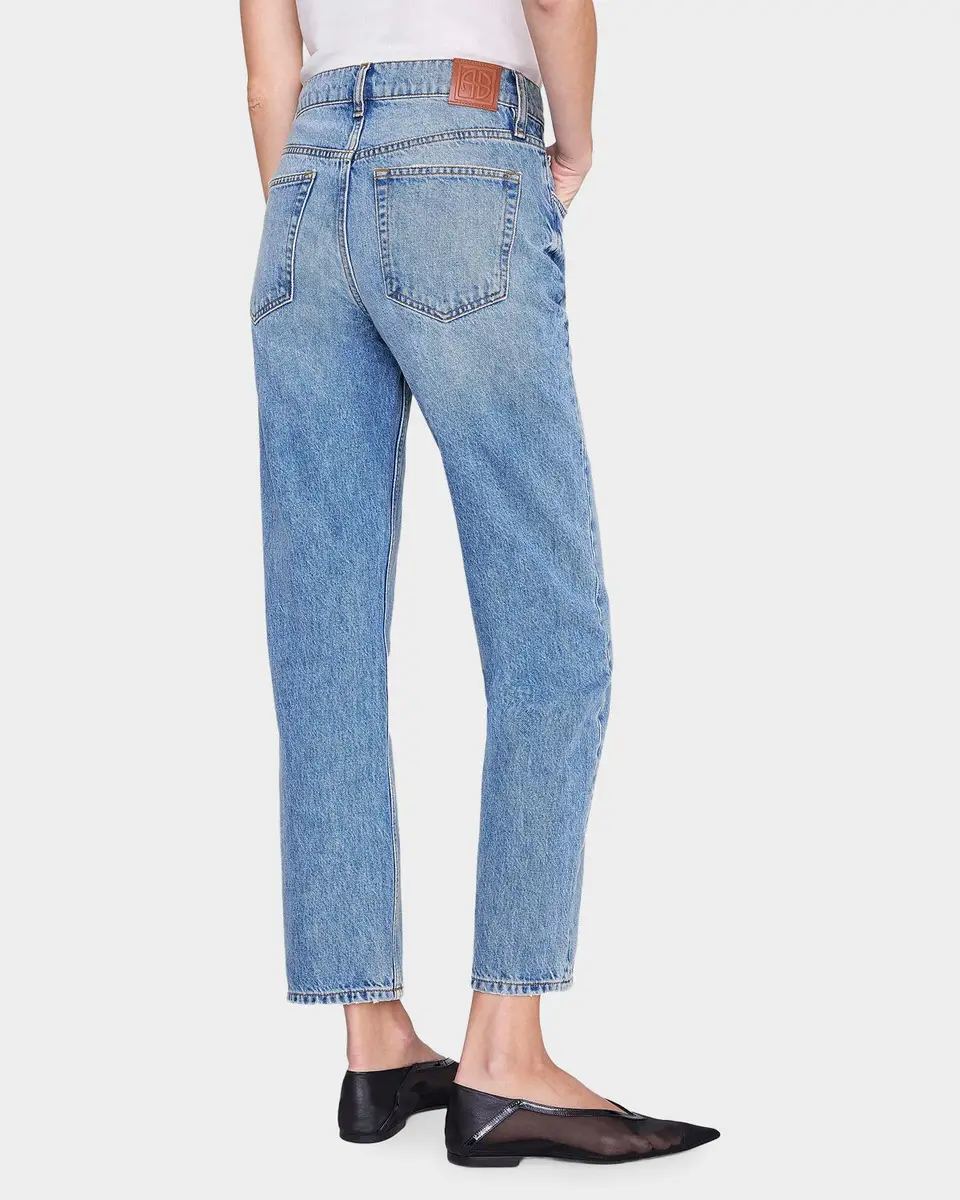 Anine Bing Kate Cotton Straight-Leg Jeans | Thumbnail 3 Anine Bing Kate Cotton Straight-Leg Jeans | Thumbnail 3