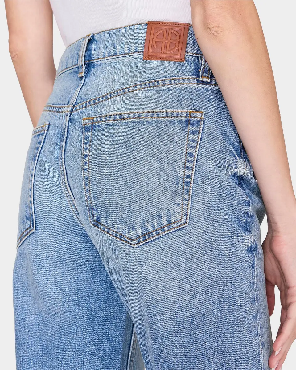 Anine Bing Kate Cotton Straight-Leg Jeans | Thumbnail 5 Anine Bing Kate Cotton Straight-Leg Jeans | Thumbnail 5