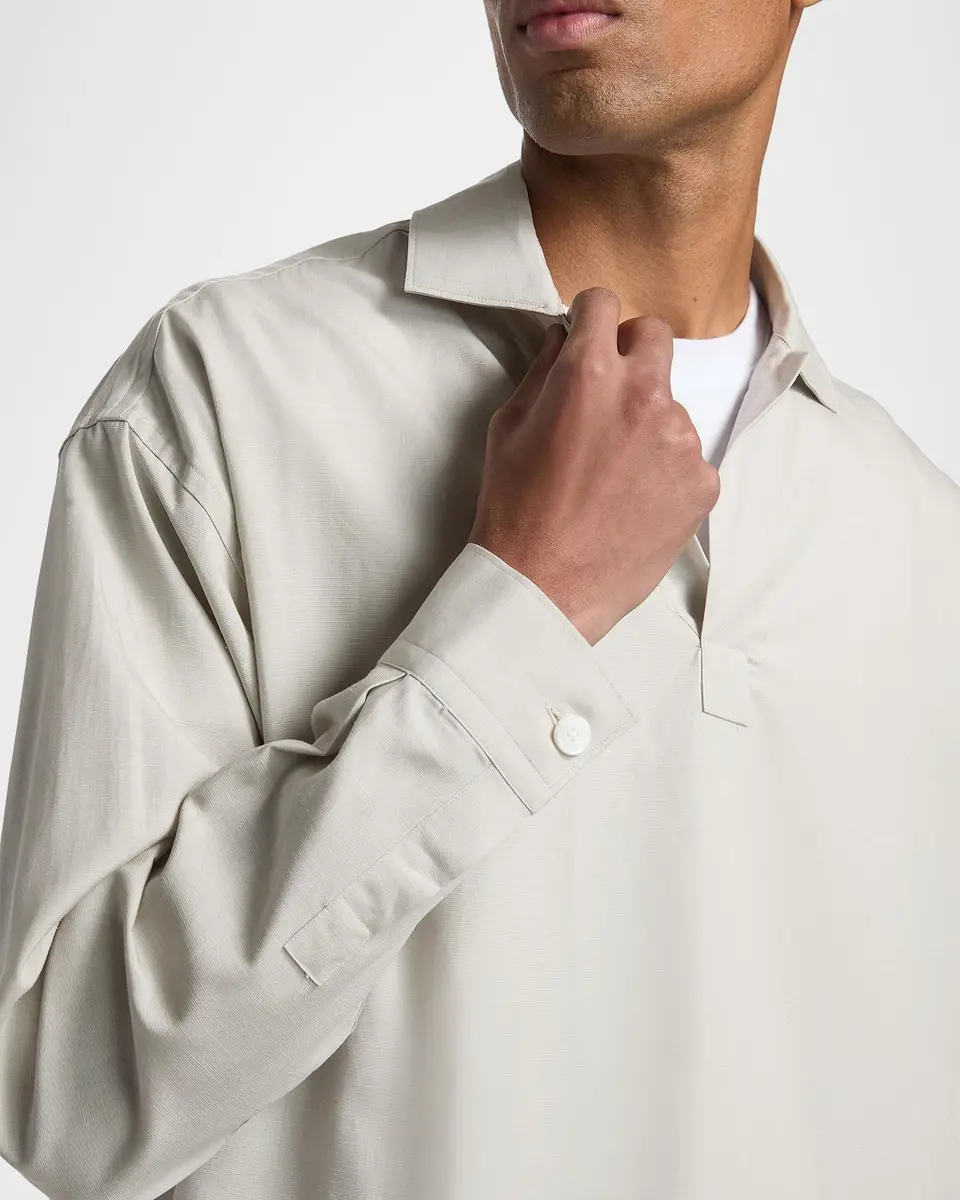 Frame Men's Long-Sleeve Polo Shirt | Thumbnail 5 Frame Men's Long-Sleeve Polo Shirt | Thumbnail 5