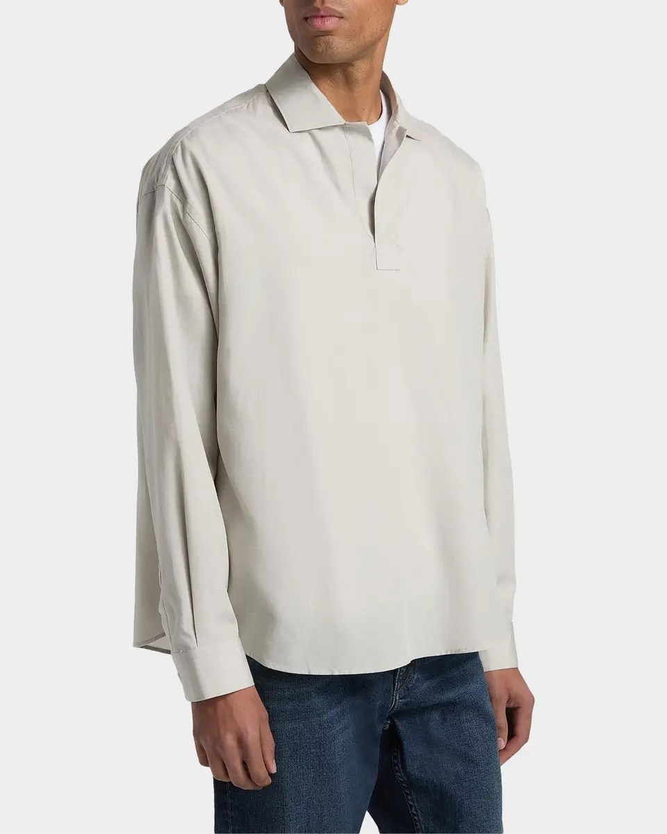 Frame Men's Long-Sleeve Polo Shirt | Thumbnail 7 Frame Men's Long-Sleeve Polo Shirt | Thumbnail 7
