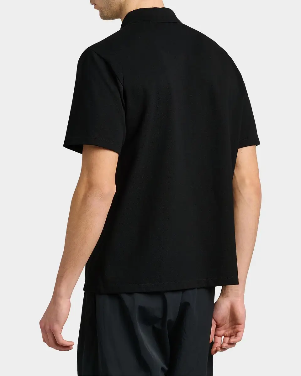 Versace Jeans Couture Men's Piquet Medusa Buttons Cotton Polo Shirt | Thumbnail 3 Versace Jeans Couture Men's Piquet Medusa Buttons Cotton Polo Shirt | Thumbnail 3