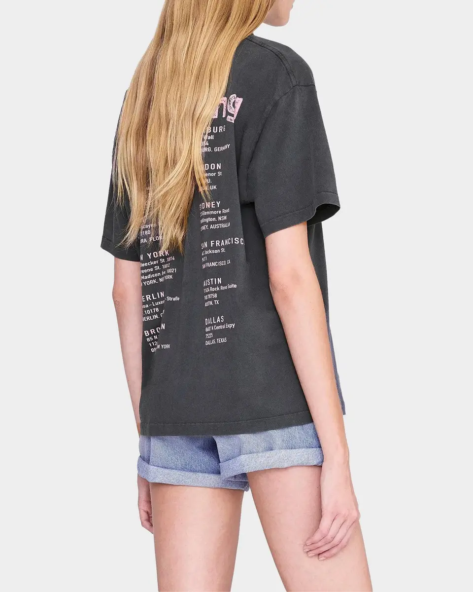 Anine Bing Cade Graphic Cotton T-Shirt | Thumbnail 3 Anine Bing Cade Graphic Cotton T-Shirt | Thumbnail 3