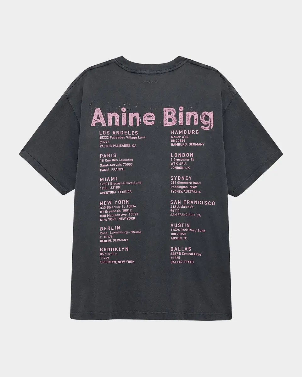 Anine Bing Cade Graphic Cotton T-Shirt | Thumbnail 6 Anine Bing Cade Graphic Cotton T-Shirt | Thumbnail 6