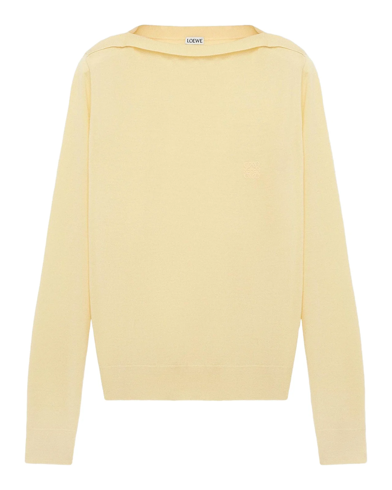 Boatneck Wool-Blend Sweater