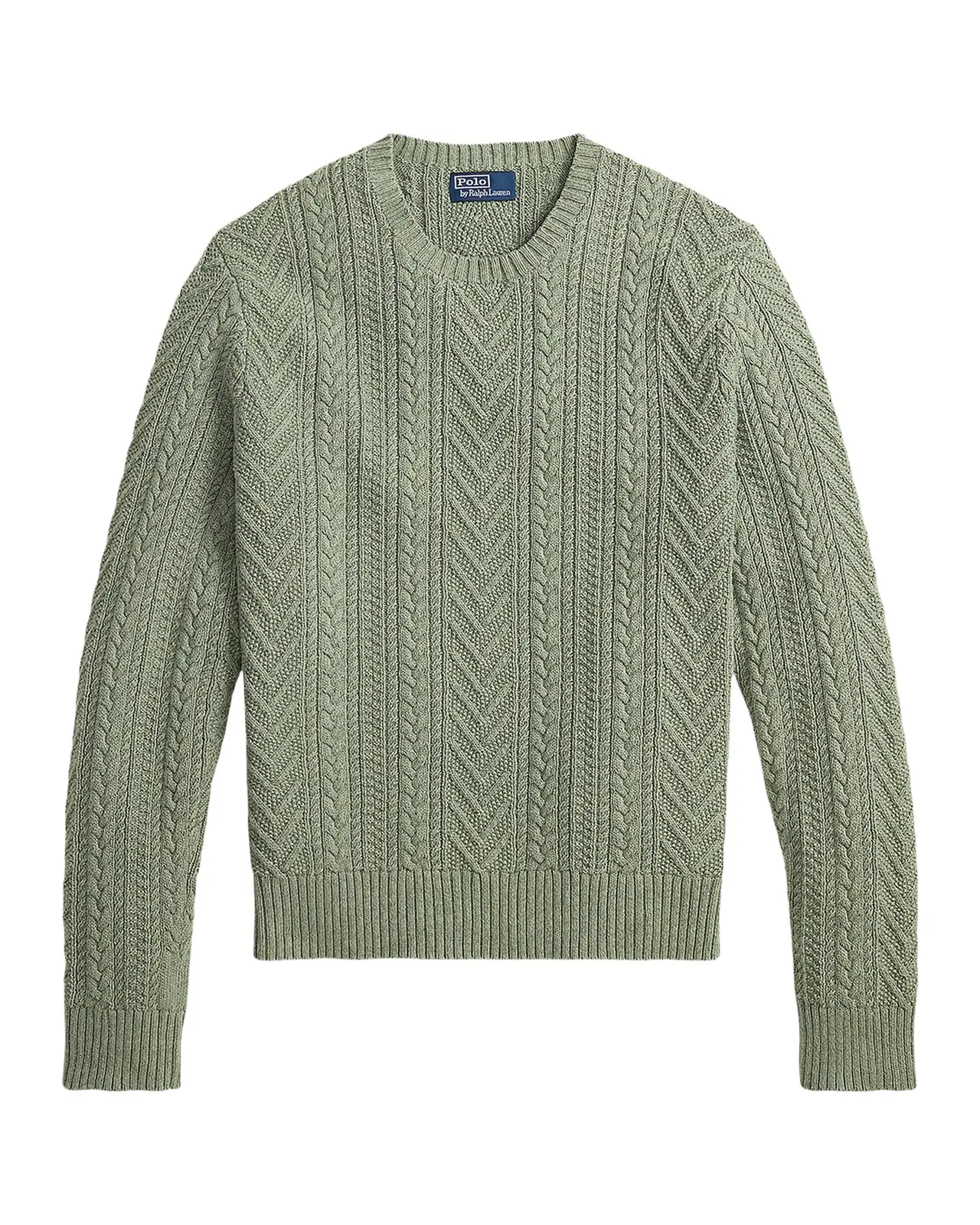Men's Aran-Knit Cotton-Linen Sweater Men's Aran-Knit Cotton-Linen Sweater