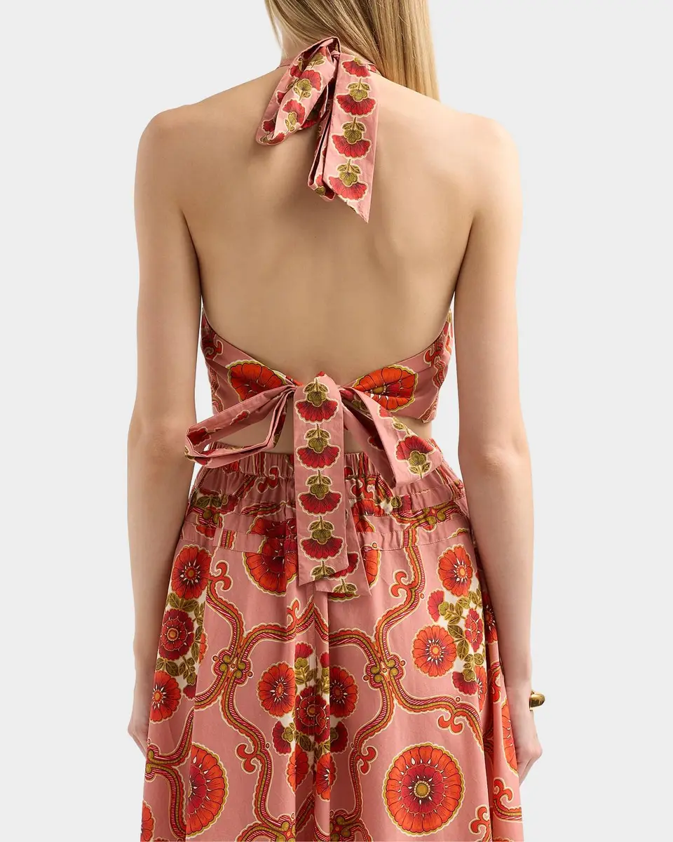 Cara Cara Dahlia Poplin Halterneck Top | Thumbnail 4 Cara Cara Dahlia Poplin Halterneck Top | Thumbnail 4