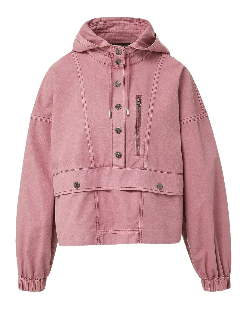 Veronica Beard Cunningham Button-Front Cotton Pullover Jacket | Image 1 Veronica Beard Cunningham Button-Front Cotton Pullover Jacket | Image 1