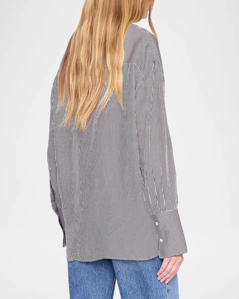 Anine Bing Bridget Oversized Pinstripe Shirt | Thumbnail 3