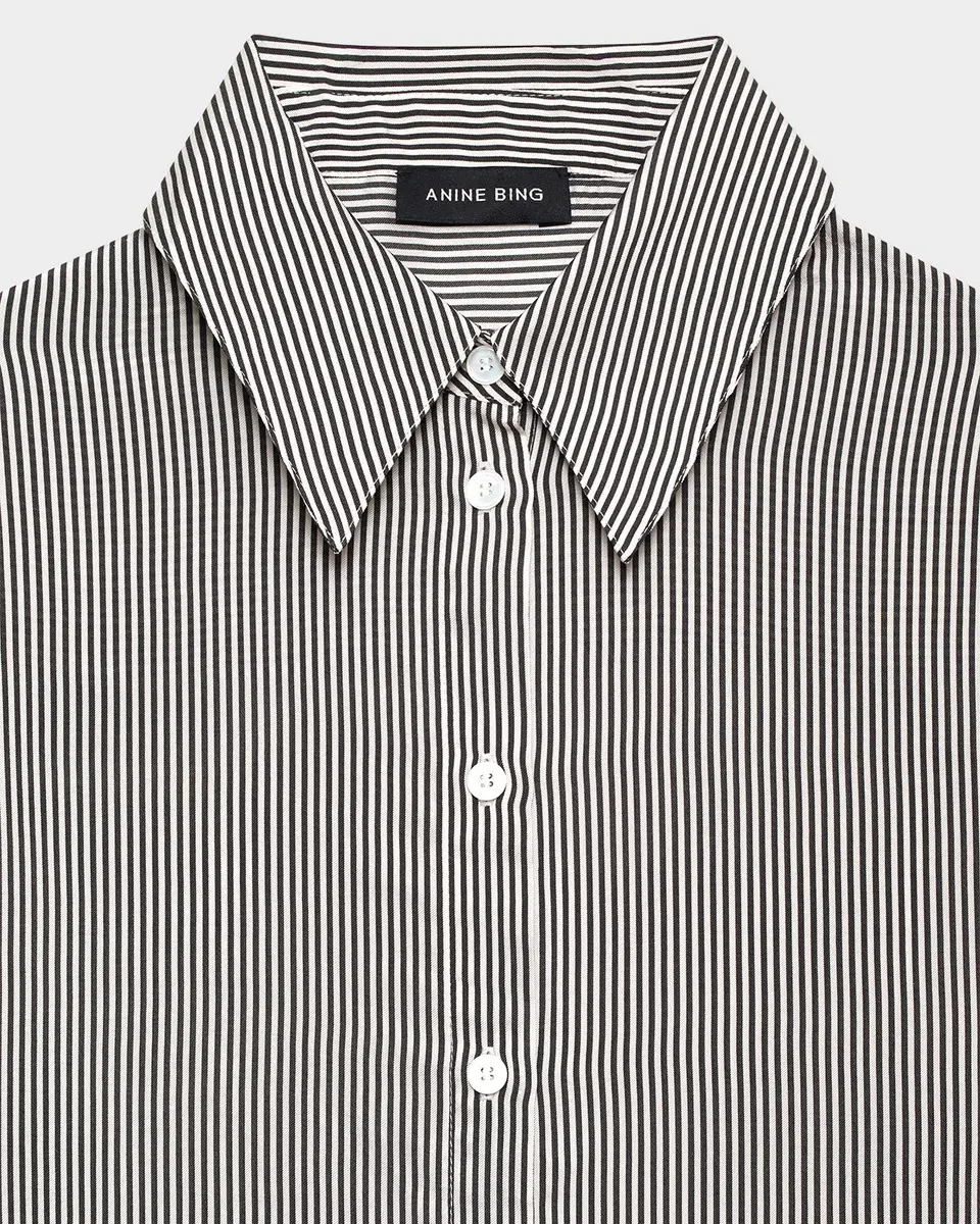 Anine Bing Bridget Oversized Pinstripe Shirt | Thumbnail 4