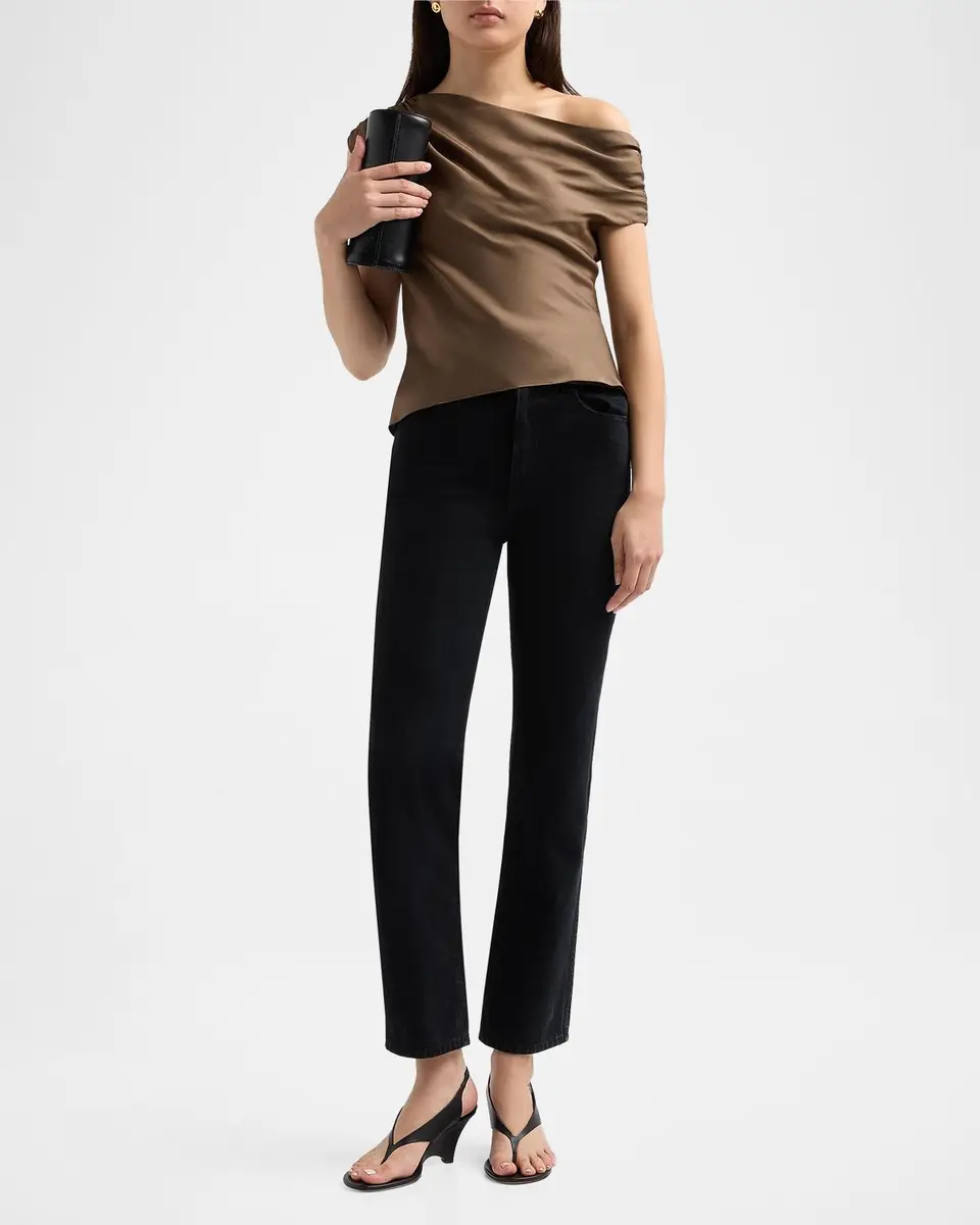 Toccin Veda Draped Off-The-Shoulder Top | Thumbnail 2