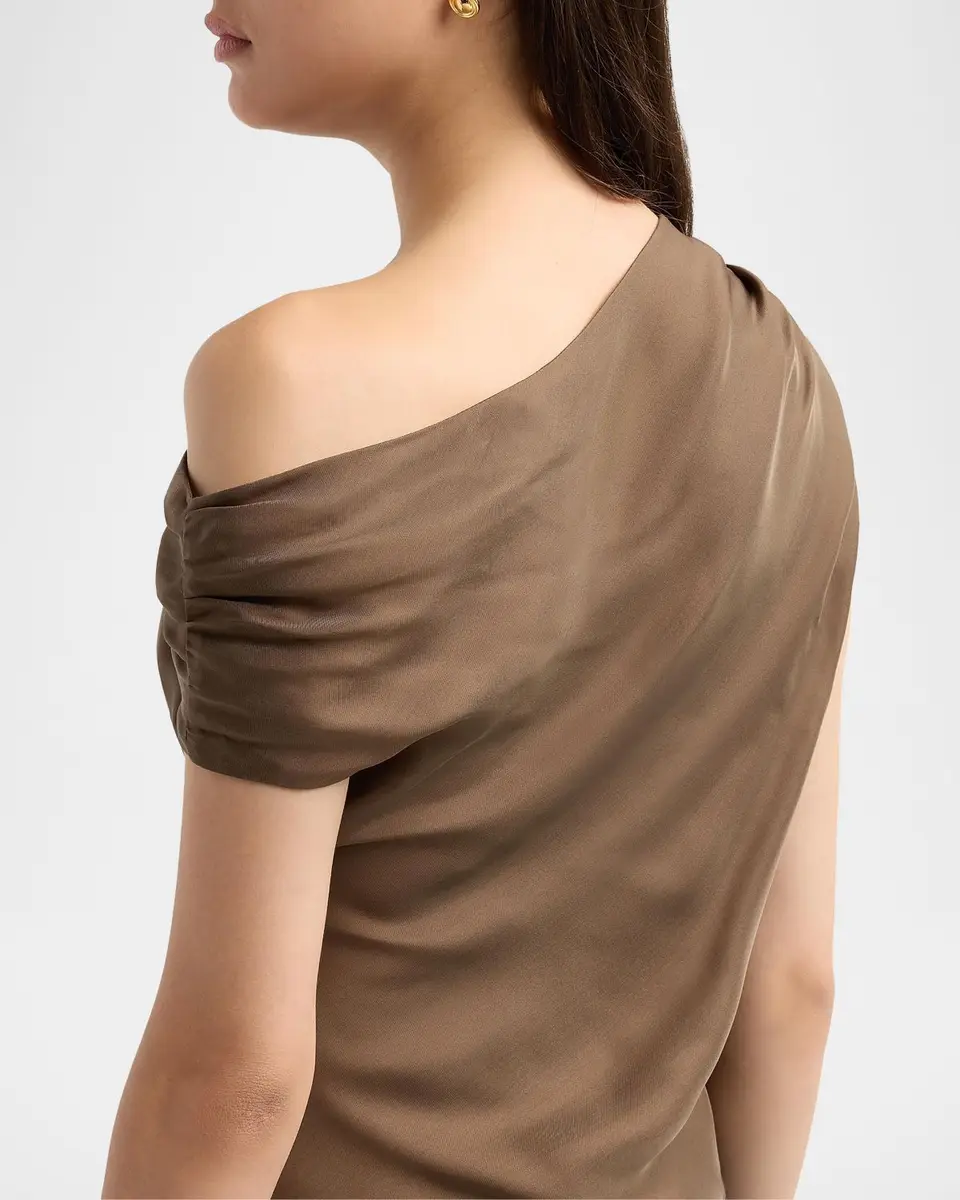 Toccin Veda Draped Off-The-Shoulder Top | Thumbnail 5