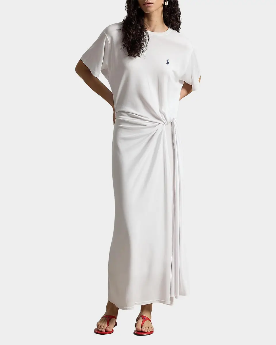 Polo Ralph Lauren Twist-Detail T-Shirt Midi Dress | Thumbnail 2 Polo Ralph Lauren Twist-Detail T-Shirt Midi Dress | Thumbnail 2