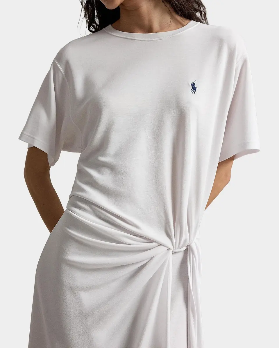 Polo Ralph Lauren Twist-Detail T-Shirt Midi Dress | Thumbnail 4 Polo Ralph Lauren Twist-Detail T-Shirt Midi Dress | Thumbnail 4