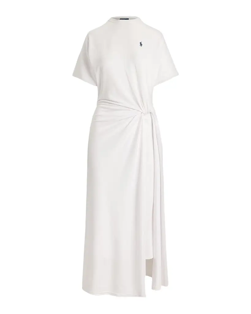 Polo Ralph Lauren Twist-Detail T-Shirt Midi Dress | Image 1 Polo Ralph Lauren Twist-Detail T-Shirt Midi Dress | Image 1