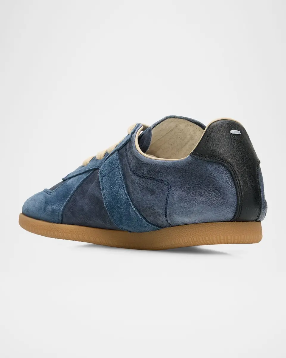 Maison Margiela Replica Mixed Leather Low-Top Sneakers | Thumbnail 4