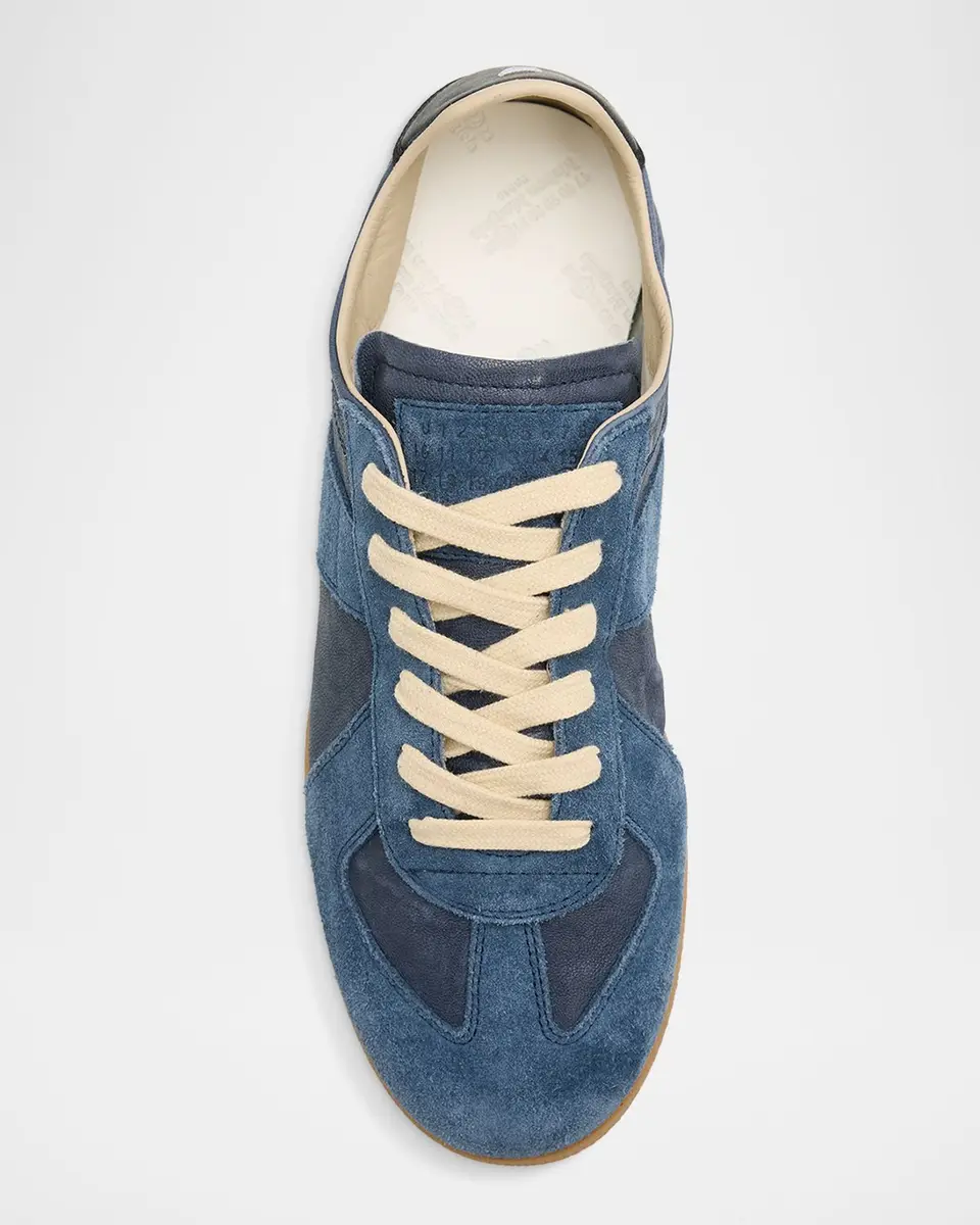 Maison Margiela Replica Mixed Leather Low-Top Sneakers | Thumbnail 6