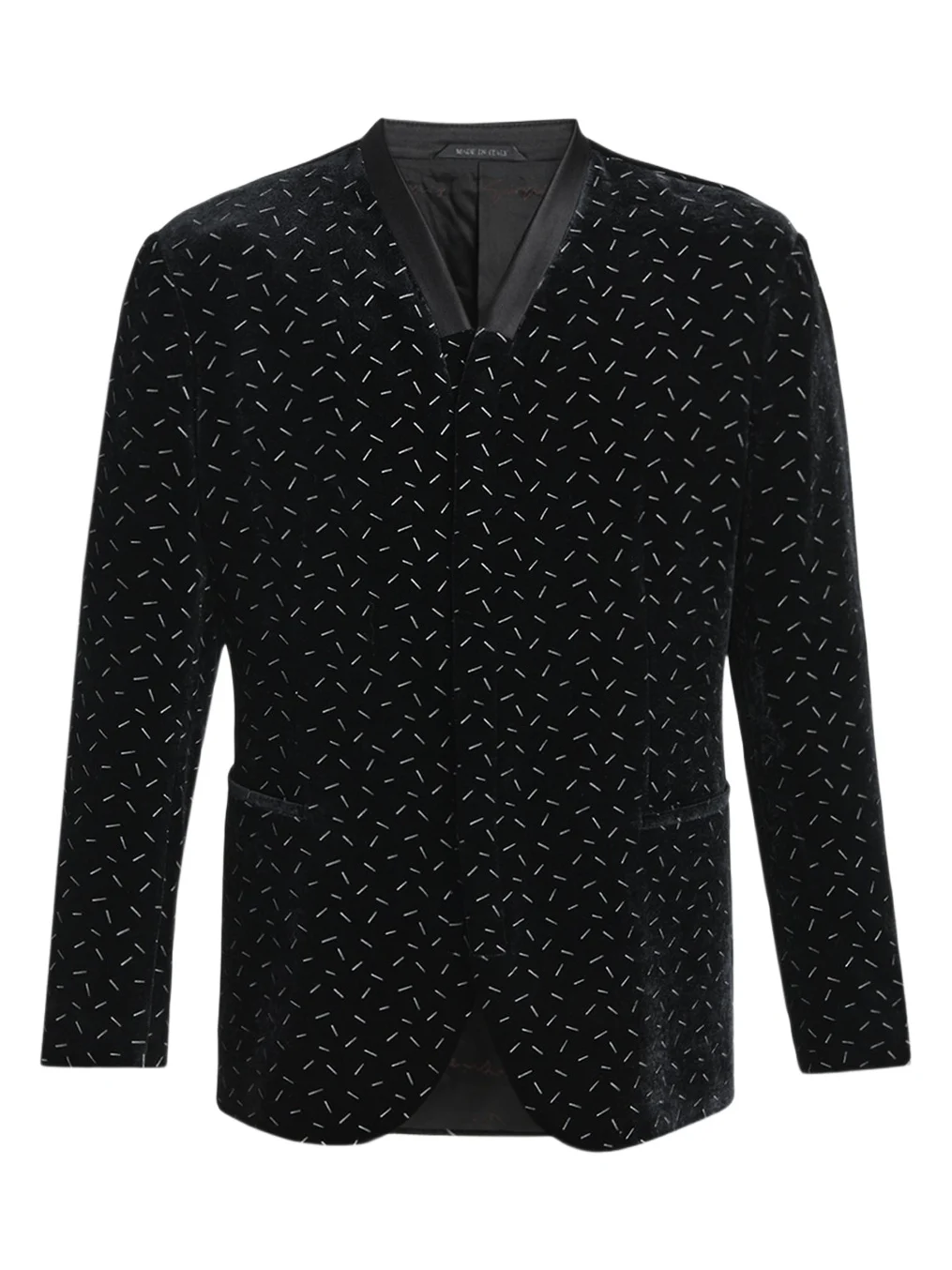 Men's Stamped Silk-Blend Velvet Blazer