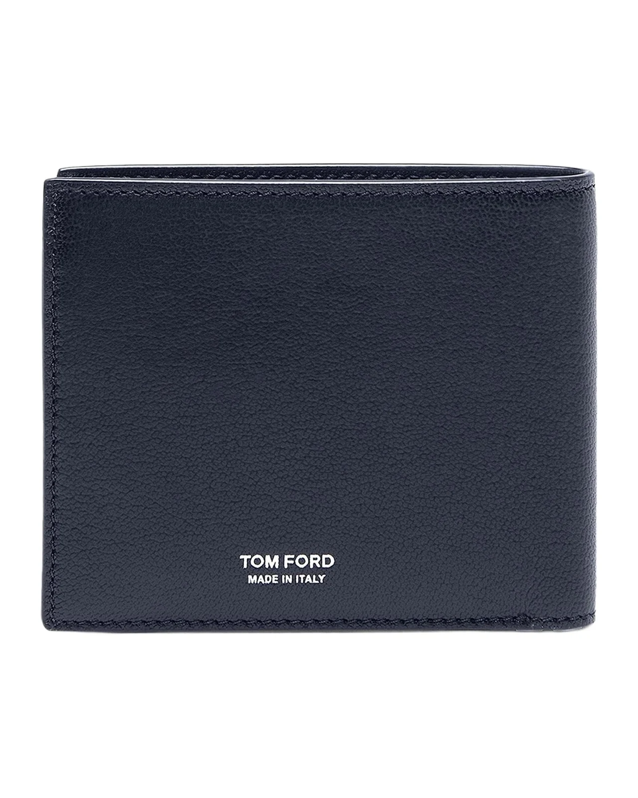 Men's Elongated T-Line Leather Bifold Wallet